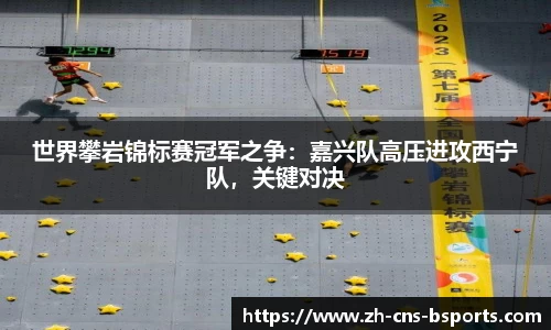 世界攀岩锦标赛冠军之争：嘉兴队高压进攻西宁队，关键对决